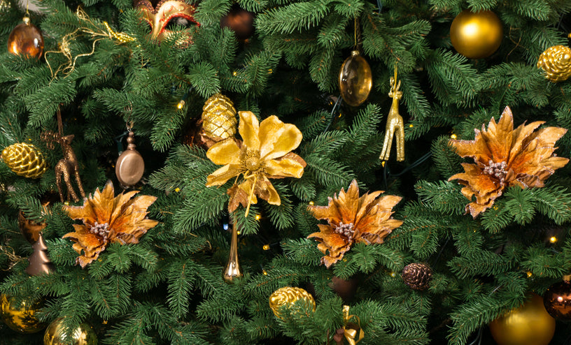 Get Creative With a Decorative Silk Flower Christmas Tree