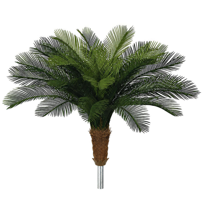 36"Hx44"W Custom-Made Outdoor UV-Proof Artificial Sago Cycas Cluster Palm -24 Fronds -Green - A0024