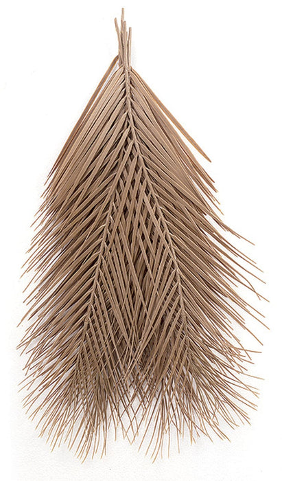 28" Outdoor UV-Proof Artificial Areca Palm Branch Stem -Tan (Pack of 36) - A0941