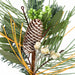 15" Frosted Mixed Greenery & Berry Artificial Stem -Green/White (Pack of 12) - A101765
