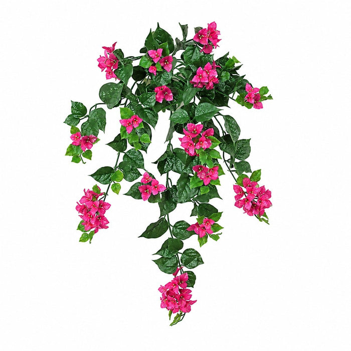 36" Outdoor UV-Proof Artificial Bougainvillea Flower Bush -Lavender/Fuchsia (Pack of 4) - A-1022