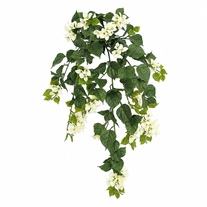 36" Outdoor UV-Proof Artificial Bougainvillea Flower Bush -Cream (Pack of 4) - A-1024
