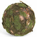 6" Moss & Leaf Ball-Shaped Artificial Foam Topiary -Green/Brown (pack of 6) - A112580