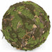 13" Moss & Leaf Ball-Shaped Artificial Foam Topiary -Green/Brown (pack of 2) - A112586