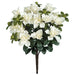 16" UV-Proof Outdoor Artificial Azalea Flower Bush -White (pack of 6) - A12050-2WH