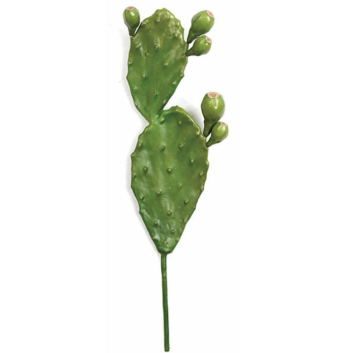 artificial prickly pear cactus 21" Artificial Pear Cactus Stem -Green (Pack of 6)