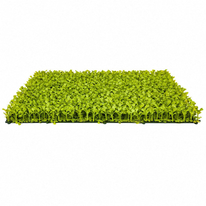 20"x20" Outdoor UV-Proof Artificial Boxwood Mat -Lime Green (Pack of 4) - A135462