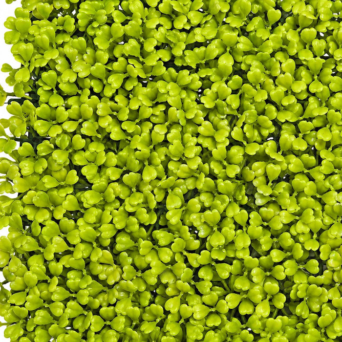 20"x20" Outdoor UV-Proof Artificial Boxwood Mat -Lime Green (Pack of 4) - A135462