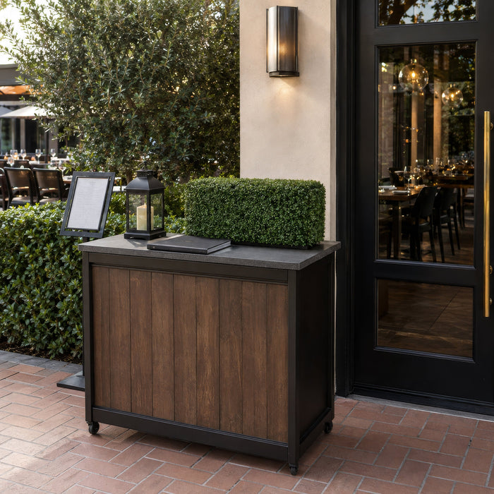 12"Hx24"Wx12"D Outdoor UV-Proof Artificial Boxwood Topiary Hedge -2 Tone Green - A135630