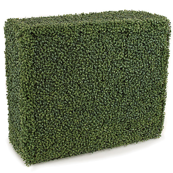 30"Hx36"Wx12"D UV-Proof Outdoor Artificial Boxwood Topiary Hedge -Green - A135640