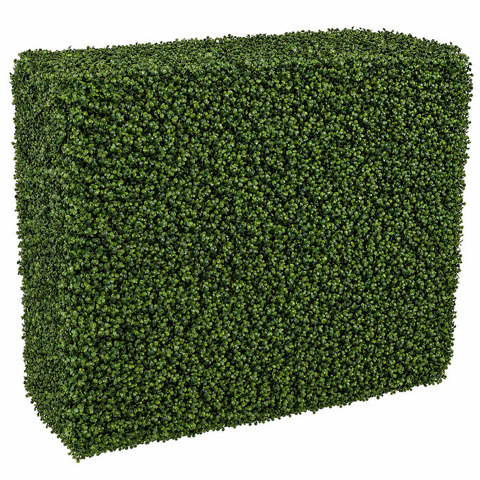 30"Hx36"Wx12"D Outdoor UV-Proof Artificial Boxwood Topiary Hedge -2 Tone Green - A135640