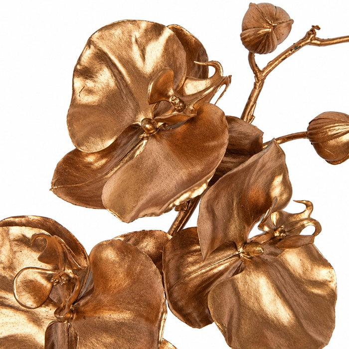 31" Metallic Artificial Butterfly Orchid Flower Stem -Copper (Pack of 6) - A-140350