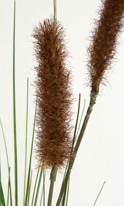 34" IFR PVC Artificial Onion Grass & Foxtail Stem -Dark Brown (pack of 24) - A14065-0BR