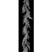 6' Glittered Artificial Coral Garland -Silver (Pack of 12) - A-141145