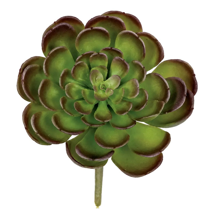 4"HX4"W Artificial Echeveria Stem -Green/Purple (Pack of 12) - A-141610