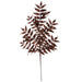 22" Glittered Artificial Walnut Leaf Stem -Chocolate (Pack of 24) - A-142130
