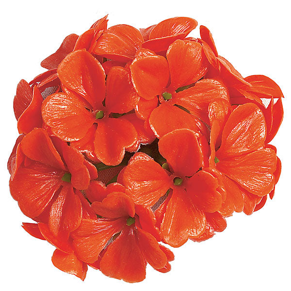 3" UV-Proof Outdoor Artificial Geranium Flower -Red (pack of 48) - A1451