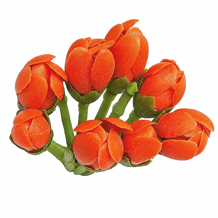 2" Outdoor UV-Proof Artificial Geranium Flower Bud -Red (Pack of 96) - A147