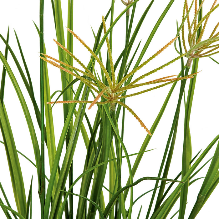 40" Artificial Flowering River Grass Plant -Green (Pack of 2) - A151745