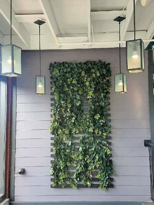 36" Outdoor UV-Proof Artificial English Ivy Hanging Plant -117 Leaves -Green (Pack of 6) - A152