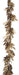 6' Metallic Artificial Mixed Bay Leaf, Apple & Berry Garland -Bronze (Pack of 4) - A160075