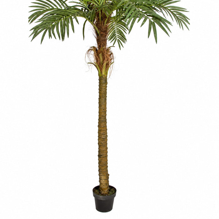 7' Phoenix Date Silk Palm Tree w/Pot -Green - A160240