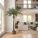7' Phoenix Date Silk Palm Tree w/Pot -Green - A160240
