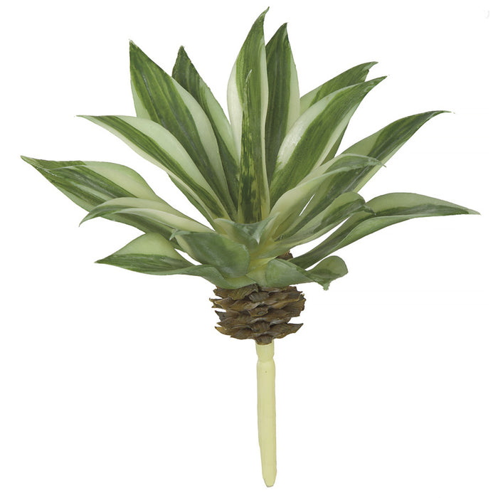 6" Artificial Agave Stem Pick -Green/Cream (Pack of 12) - A161090