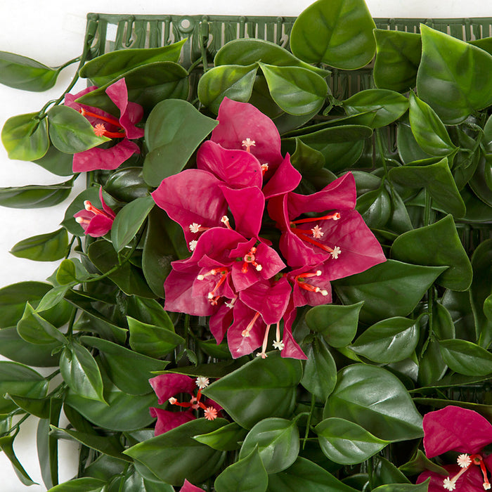 10"x10" Artificial Flowering Bougainvillea Mat -Fuchsia (pack of 6) - A161780