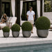 20" Outdoor UV-Proof Artificial English Boxwood Topiary Ball -2 Tone Green - A164020