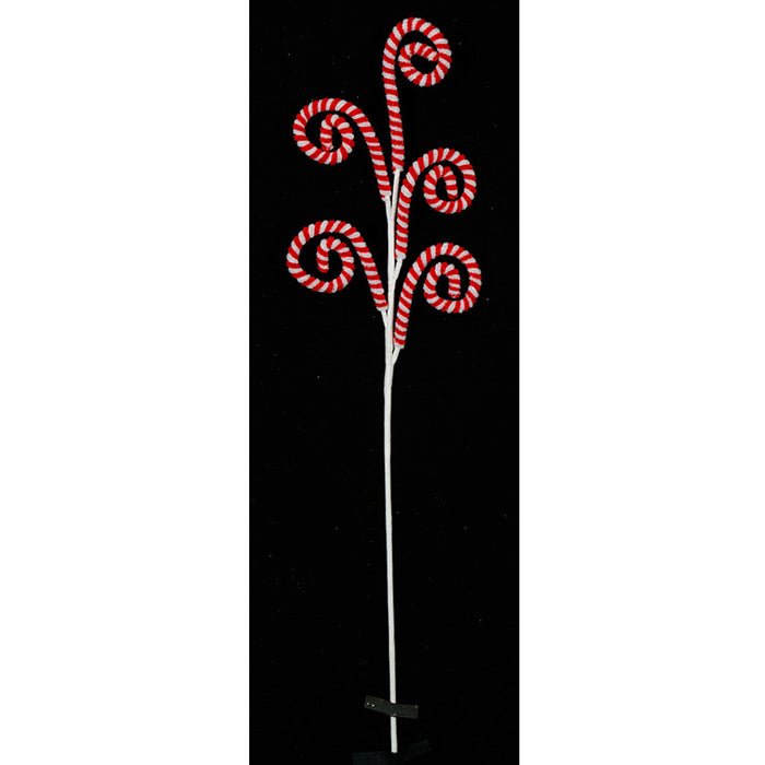 31" Adjustable Artificial Peppermint Stem -Red/White (pack of 12) - A-170540