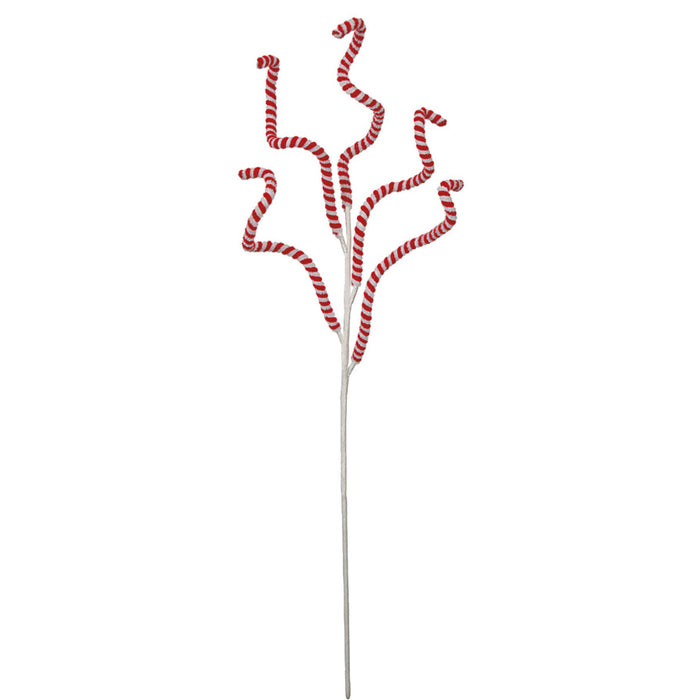 31" Adjustable Artificial Peppermint Stem -Red/White (pack of 12) - A-170540