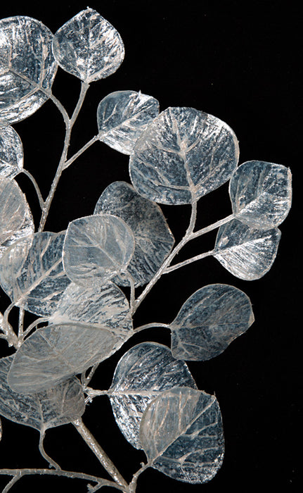 24.5" Iridescent Eucalyptus Leaf Artificial Stem -White (pack of 24) - A170636