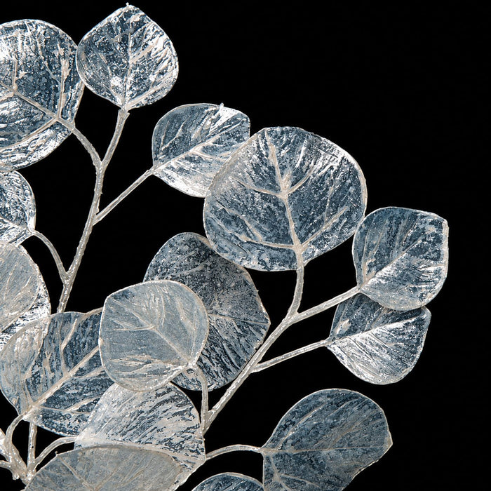 24.5" Iridescent Eucalyptus Leaf Artificial Stem -White (Pack of 24) - A170636
