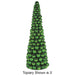 5' Matte & Reflective Ball Cone-Shaped Topiary -Green - A171842