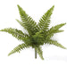 16" Artificial Plastic Boston Fern Plant -Green (pack of 12) - A172130