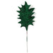 22" Beaded Artificial Holly Leaf Stem -Green (Pack of 48) - A-172313