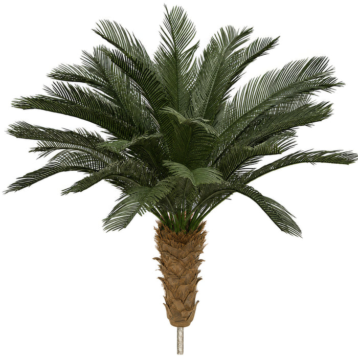 3'6"Hx48"W Outdoor UV-Proof Artificial Sago Cycas Palm Tree -36 Fronds -Green - A174530