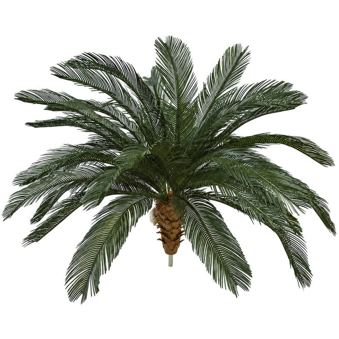 4'6"Hx68"W Outdoor UV-Proof Artificial Sago Cycas Palm Tree -36 Fronds -Green - A174660