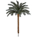 8'6"Hx68"W UV-Proof Outdoor Artificial Sago Cycas Palm Tree -36 Fronds -Green - A174720