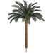 8'6"Hx68"W Outdoor UV-Proof Artificial Sago Cycas Palm Tree -36 Fronds -Green - A174720