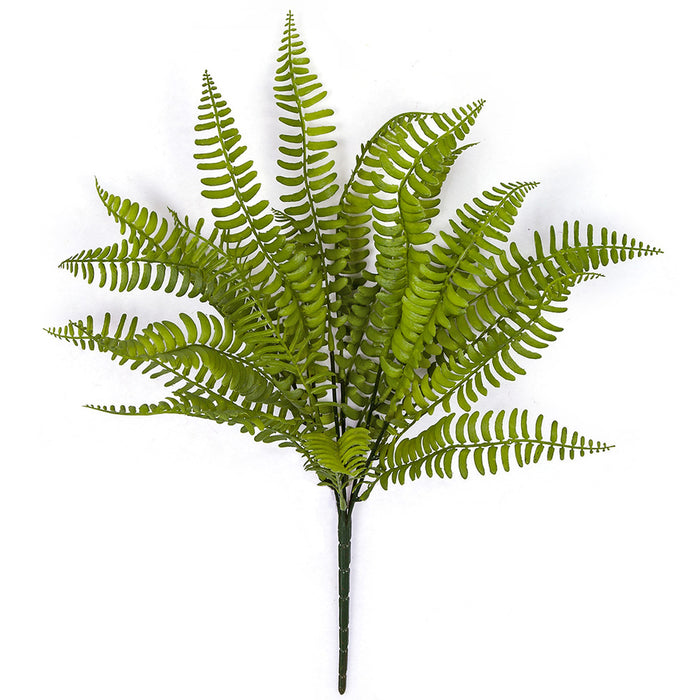 18" Artificial Plastic Boston Fern Plant -Green (pack of 24) - A181230