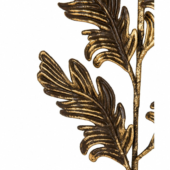 24" Metallic Artificial Feather Stem -Antique Gold (Pack of 24) - A-181852