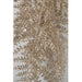 28" Hanging Glittered Artificial Lace Fern Leaf Vine Stem -Champagne/Gold (Pack of 24) - A-182010