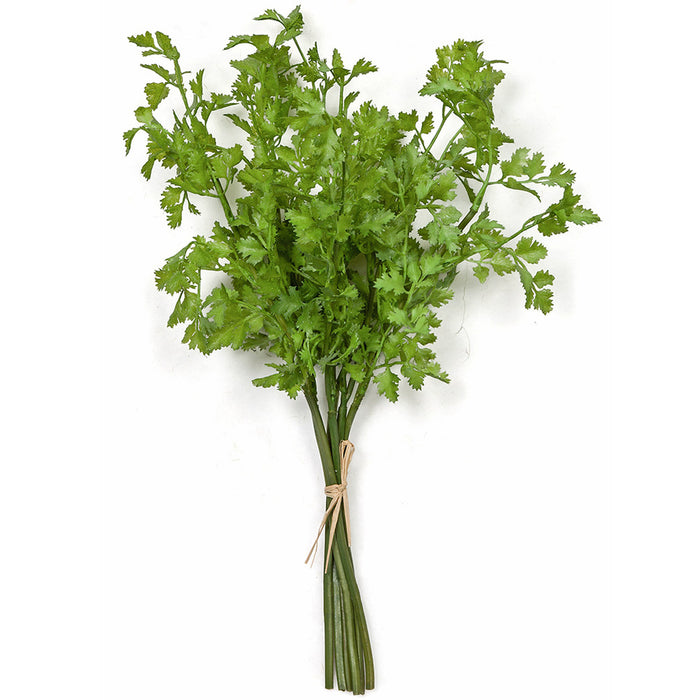 16" Real Touch Artificial Cilantro Herb Stem Bundle -Green (pack of 12) - A182060