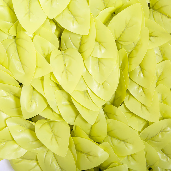 20"x20" Artificial Neon Pothos Leaf Mat -Light Yellow (pack of 4) - A182660