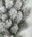 26" Flocked & Glittered Artificial Pine & Pinecone Stem -White/Green (Pack of 12) - A-182970