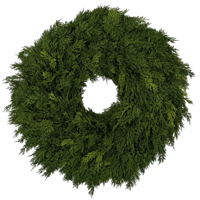 28" Soft-Touch Artificial Mixed Pine Wreath -Green - A184310