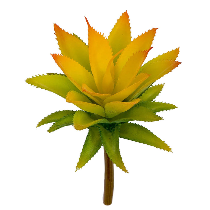 8"HX4.5"W Artificial Pineapple-Style Succulent Stem -Yellow/Green (Pack of 24) - A-184380