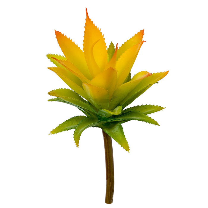 8"HX4.5"W Artificial Pineapple-Style Succulent Stem -Yellow/Green (Pack of 24) - A-184380